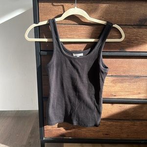 New Z Supply Black Ribbed Tank Small